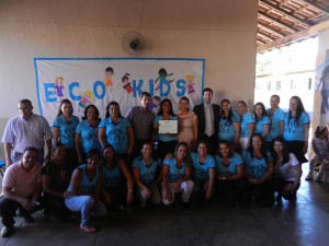 Professores da Escola Municipal Simplicio Binas- Itanhém- 3ª edição do jornal Eco Kids- 2015