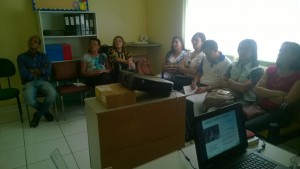 Equipes pedagógicas das escolas municipais Clóvis Andrade Santos- Encruzilhada- reunião preparatória do jornal Eco Kids- 2016