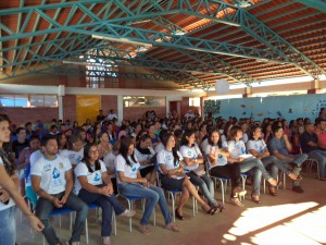 Professores do Centro Educacional de Barra do Choça- Extensão Primavera. 1ª edição do jornal Eco Teens 2014