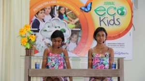 1ª edição do jornal Eco Kids- 2014- Educandário Padre Gilberto. Foto: Aline D´Eça.