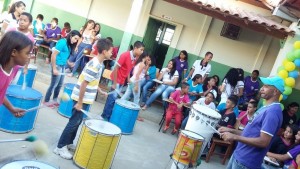 Percussão do Mais Educação participa do projeto Eco Teens.
