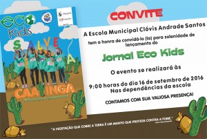 CONVITE JORNAL ECO KIDS 1ª EDIÇÃO 16 09 2016