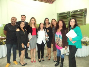 Professores da Escola Municipal Fidelcina Carvalho com membros do Conselho Editorial do projeto Eco Kids e Eco Teens Vitória da Conquista- 2016